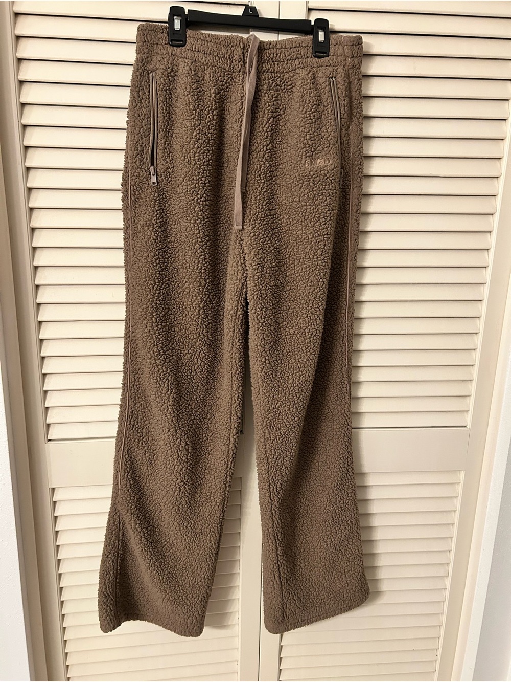 SKIMS teddy track pants  Sherpa Sweatpants for Women - Brown